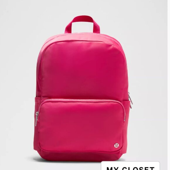 NWT LULULEMON EVERYWHERE BACKPACK 22L *METAL HARDWARE Raspberry Coulis/Sheer Oak - Picture 3 of 5